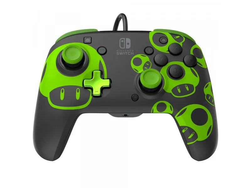 Nintendo Switch Wired Controller Rematch - 1UP Glow in the Dark