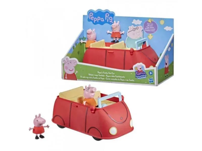 PEPPAS FAMILY, crveni auto