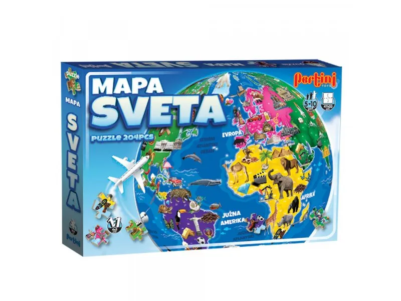 Puzzle Mapa sveta