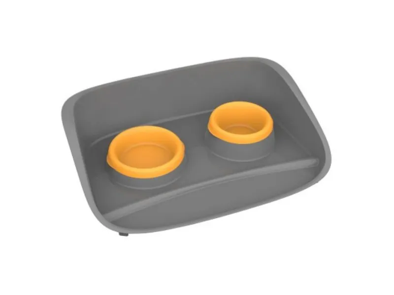 Pet-set stella 0.25+0.3lt sivo-orange