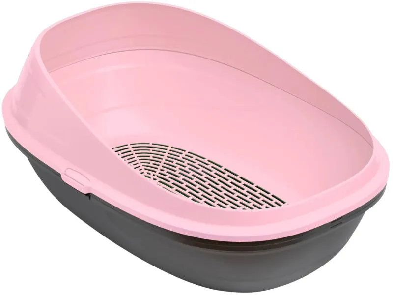 toalet za mačke otv.dupla baza roze