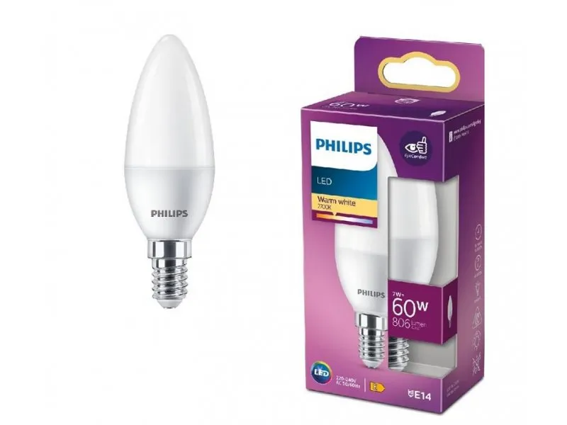 LED sijalica 7W(60W) B38 E14 WW FR ND 1PF/12, 17939