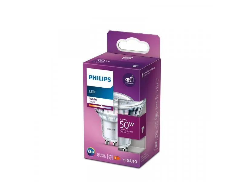 LED SIJALICA classic 4.6W(50W) GU10 WH 36D ND 1PF/12, 17984