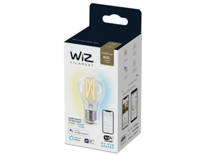 SIJALICE Wi-Fi 60W A60 E27 927-65 2700 - 6500K CL TW 1PF/6 WIZ017