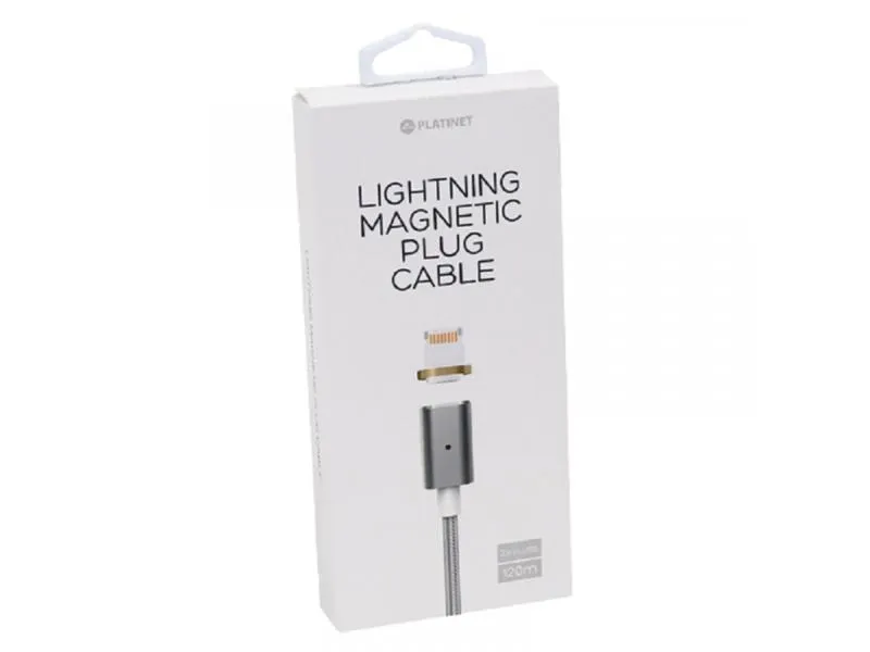 Lightning USB kabl sa magnetom, 1.2m (Sivi) PUCMPIP1S