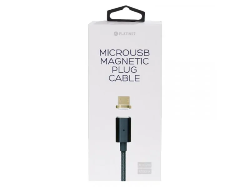 Micro USB kabl, sa magnetom 1.2m Crni,PUCMPM1B