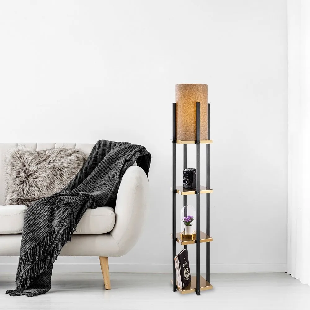 Podna lampa 7116 Black Gold