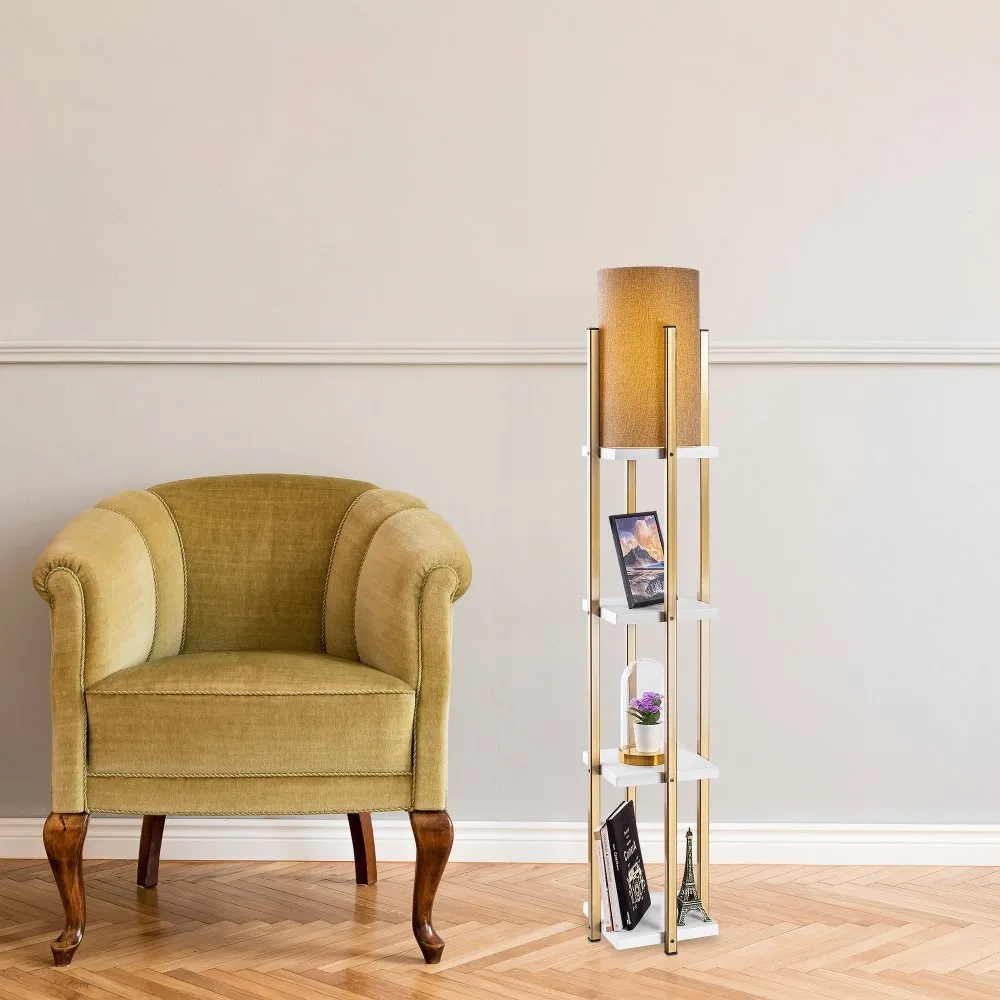 Podna lampa 7120 White Gold