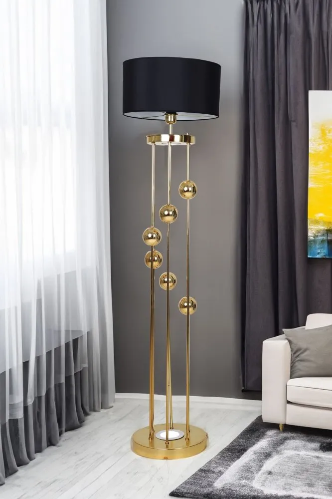 Podna lampa Clichy Black Gold
