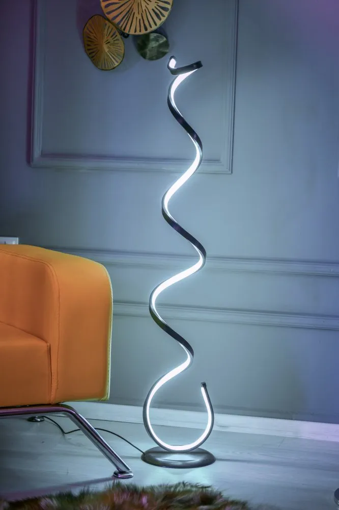 Podna lampa Cobra Black White
