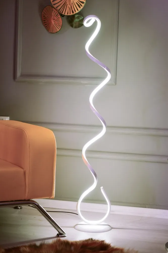Podna lampa Cobra White White
