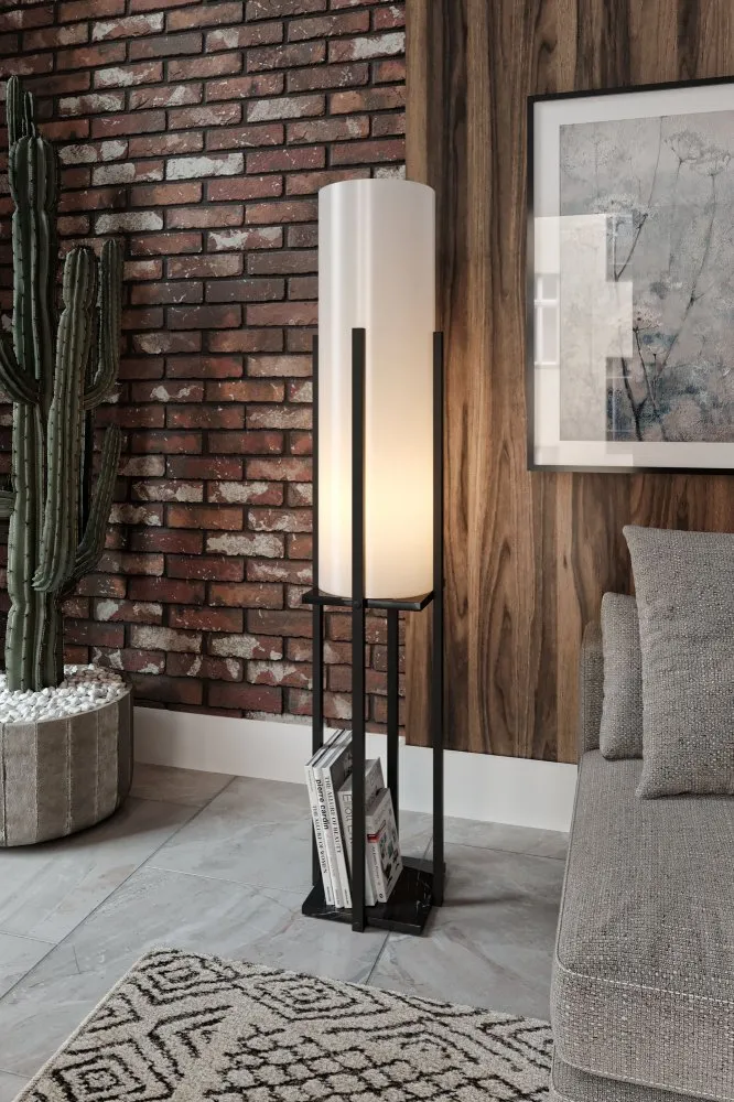 Podna lampa Dor Black