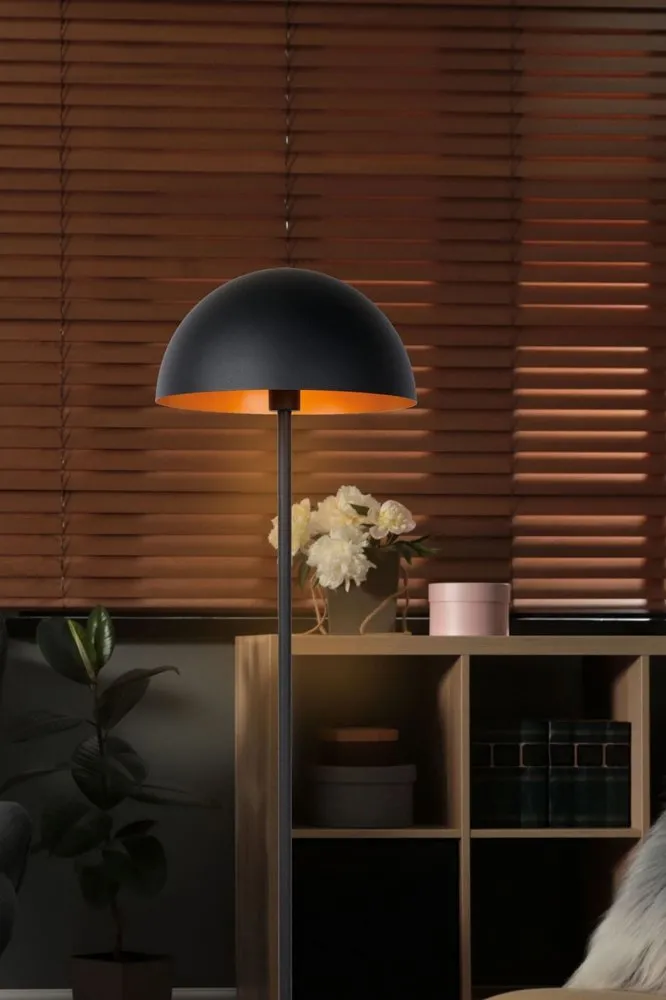 Podna lampa Mushroom Black