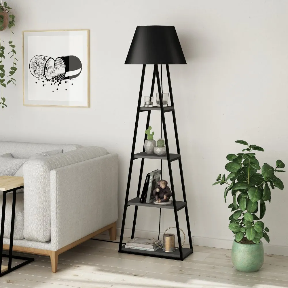 Podna lampa Pal Anthracite Black