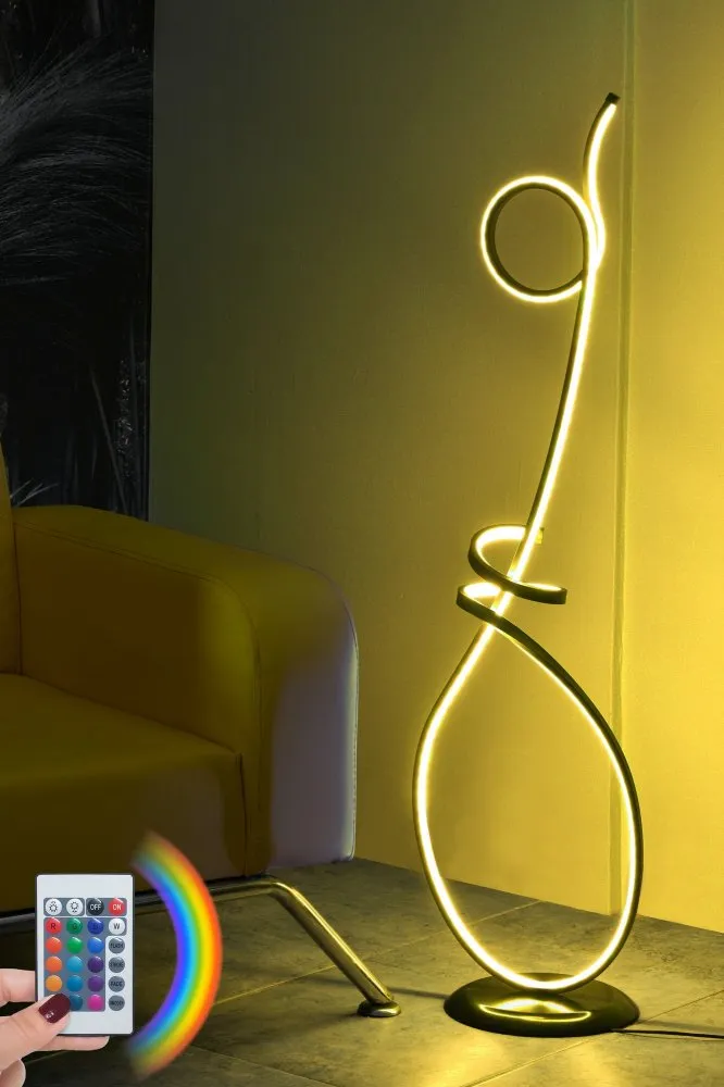 Podna lampa Picasso Black Multicolor