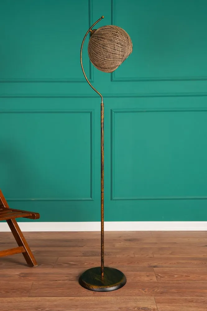 Podna lampa Povimento Jute Black