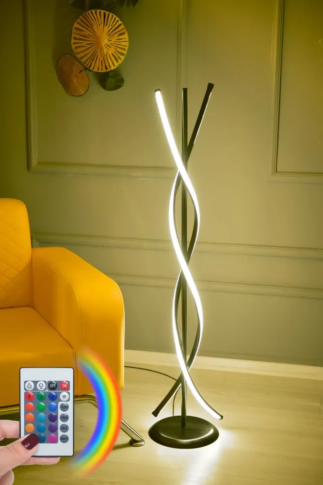 Podna lampa Roller Black Multicolor