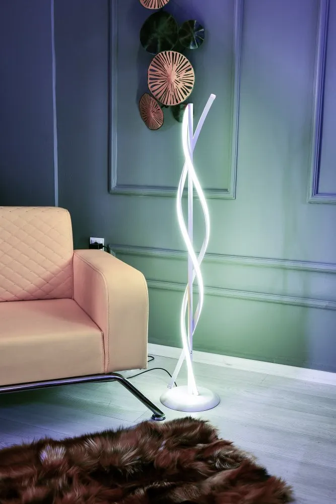 Podna lampa Roller White White