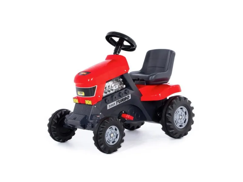 Veliki traktor sa pedalama za decu Turbo crveni