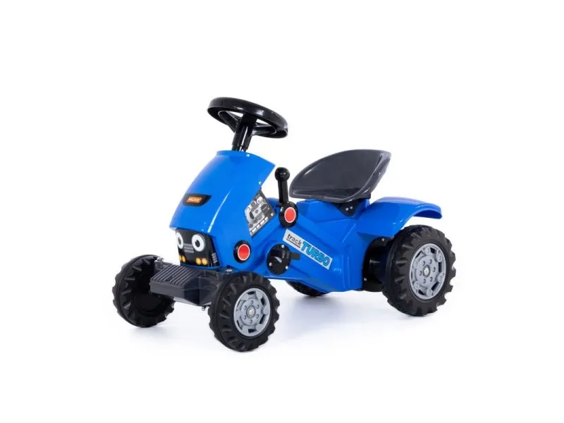 Veliki traktor sa pedalama za decu Turbo plavi