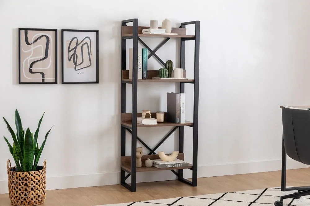 Polica za knjige Adisa Walnut