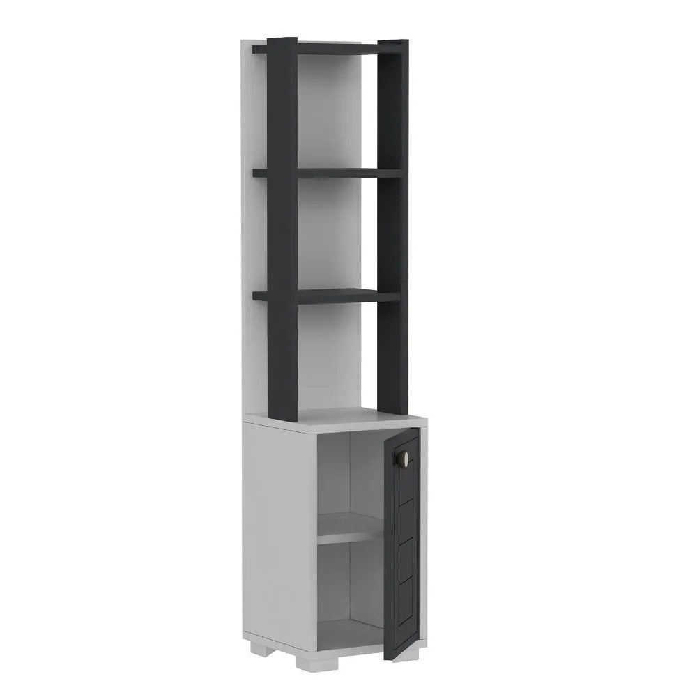 Polica za knjige Anka White Anthracite