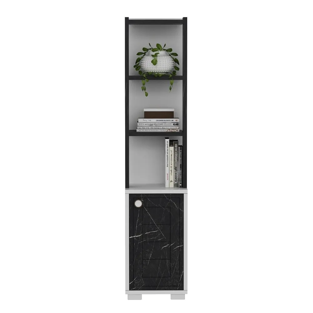 Polica za knjige Anka White Black