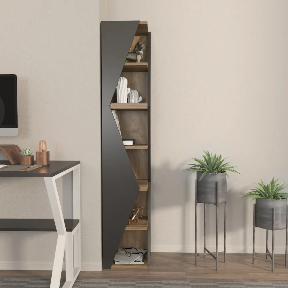 Polica za knjige Arrow Black Walnut