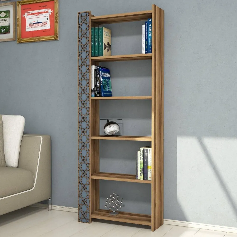 Polica za knjige City Walnut Chalcedony