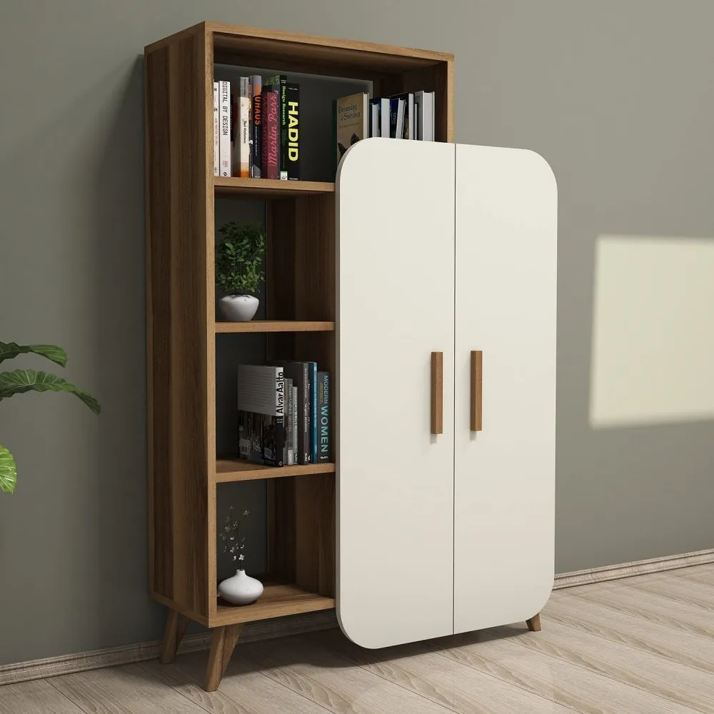 Polica za knjige Form Walnut Cream