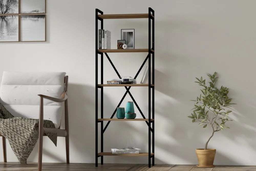 Polica za knjige Kinder Walnut
