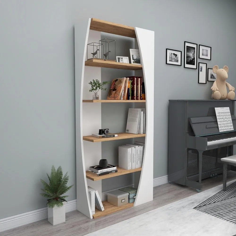 Polica za knjige Selge Atlantic Pine White