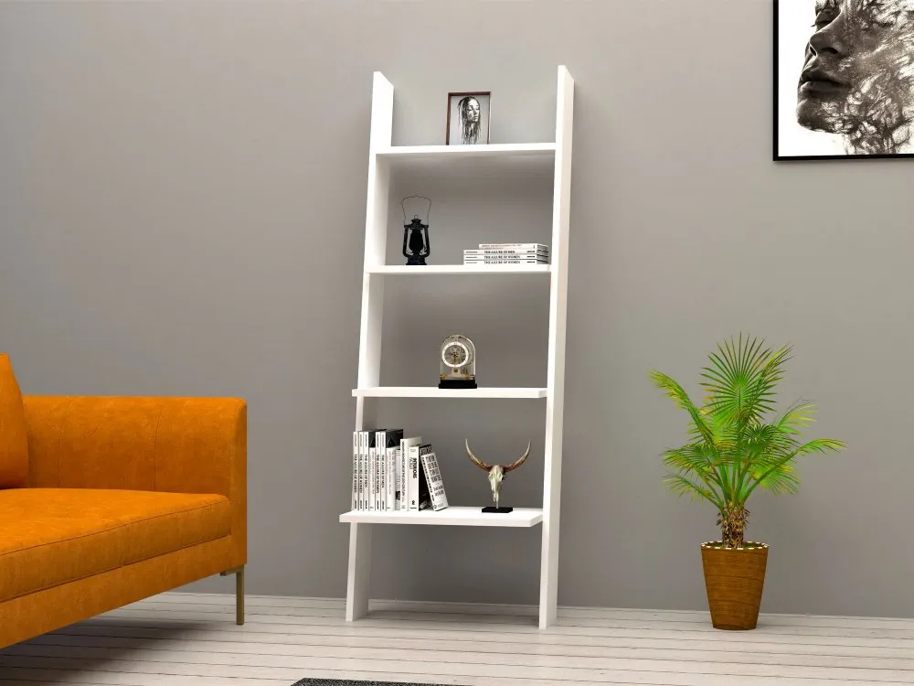 Polica za knjige Solid White