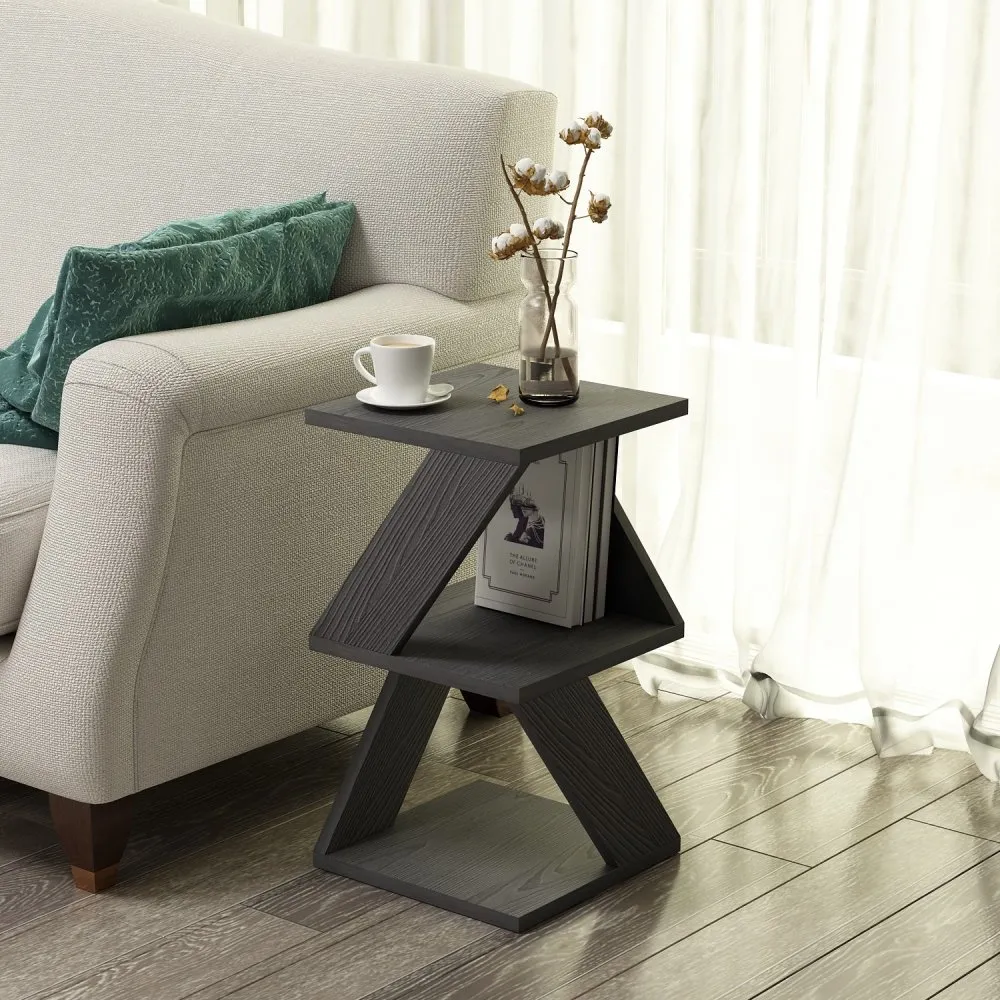 Pomoćni stočić Albeni Black Wooden