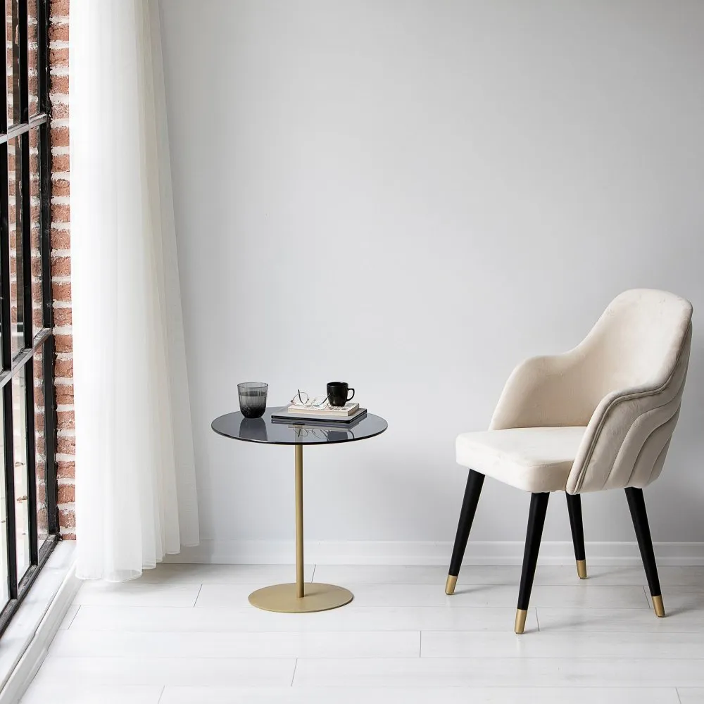 Pomoćni stočić Chill Out Gold Dark Grey