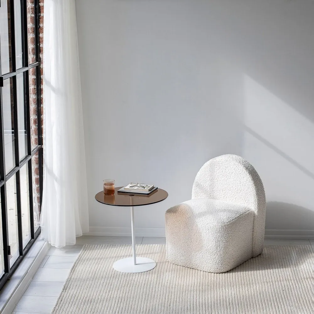 Pomoćni stočić Chill Out White Bronze