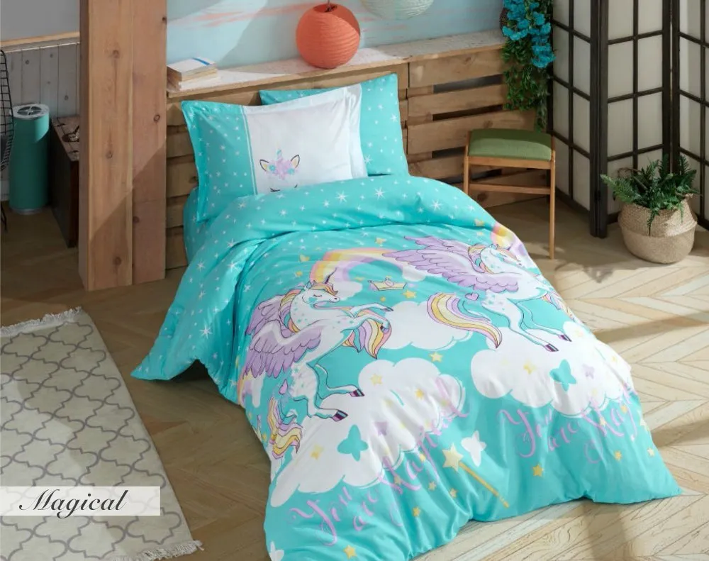 Poplin posteljina (160 x 220) Magical Blue