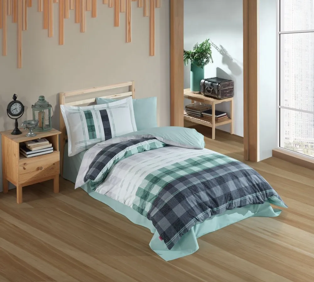 Poplin posteljina (160 x 220) Suelita Green