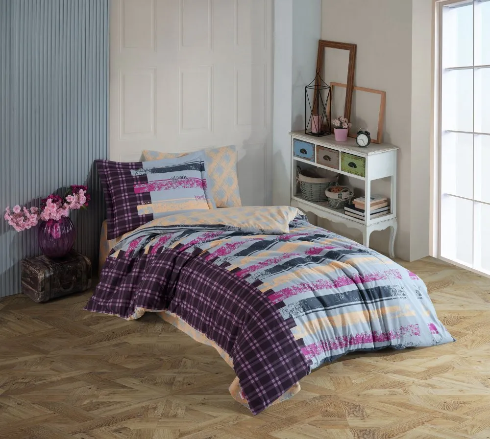 Poplin posteljina (160 x 220) Vivaldi Grey