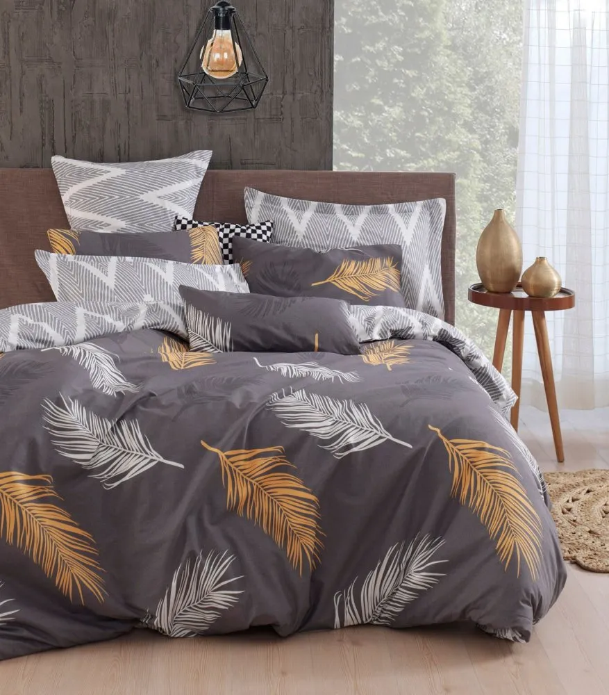 Posteljina (135 x 200) Olivia Gold Grey vPoly