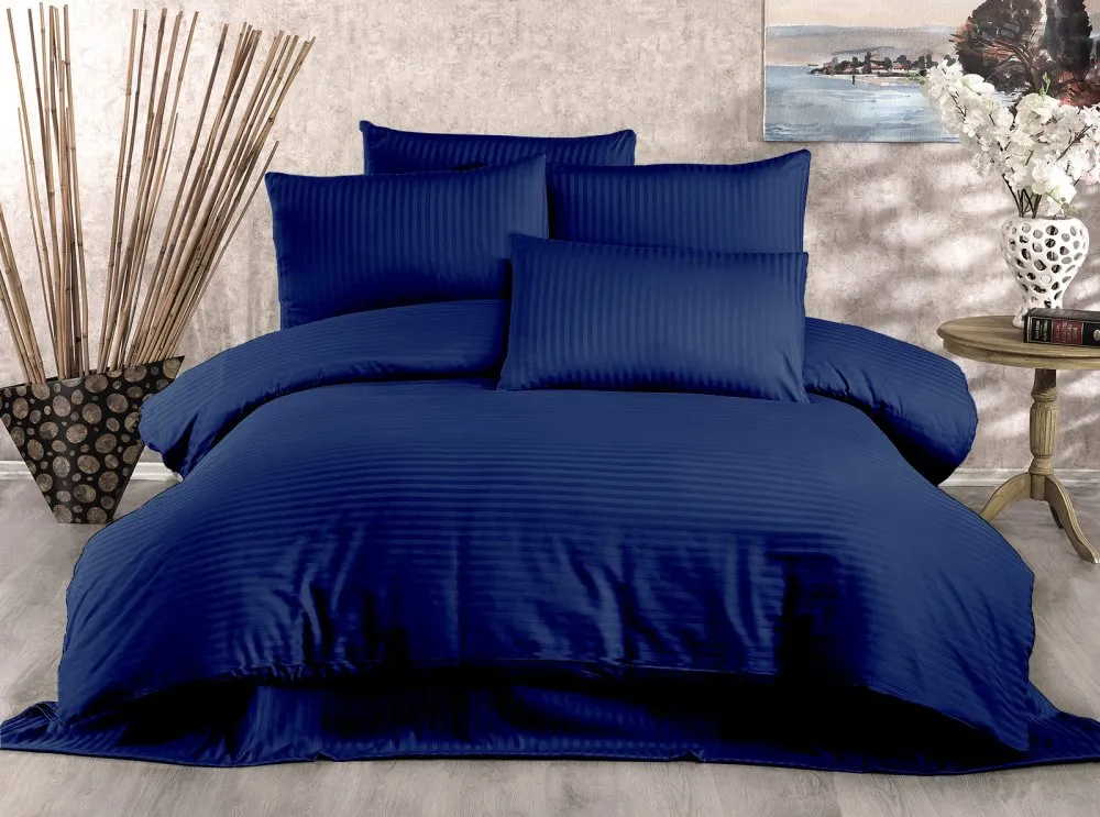 Posteljina (240x220) Lilyum Dark Blue