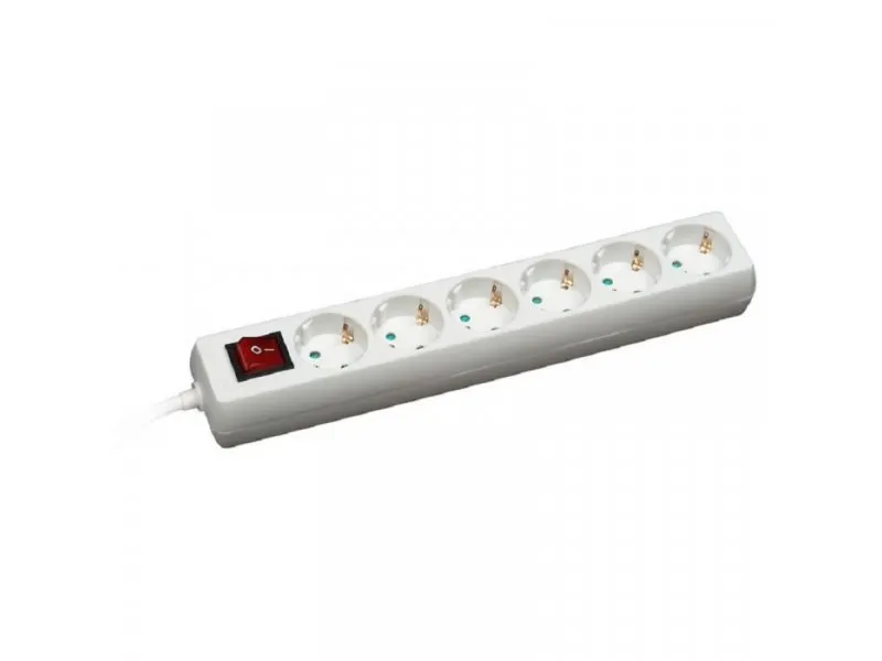 Produžni kabl 6 utičnica 16A 250V 3500W sklopka 3m H05VV-F 3G1,5 C0837