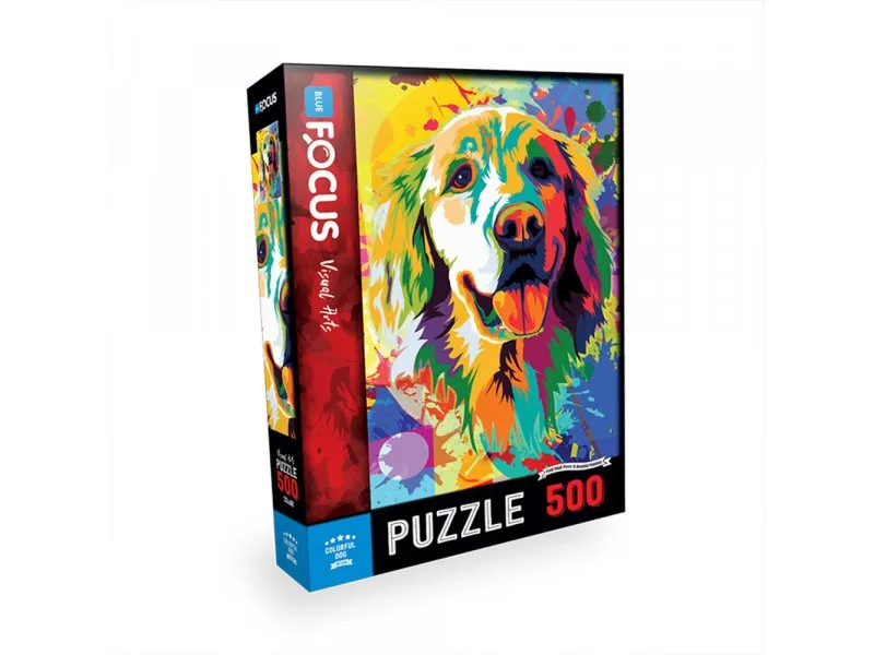 Puzzle 500 delova Šareni pas