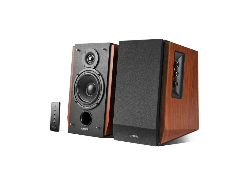 R1700BT 2.0 BT 66W speakers wood