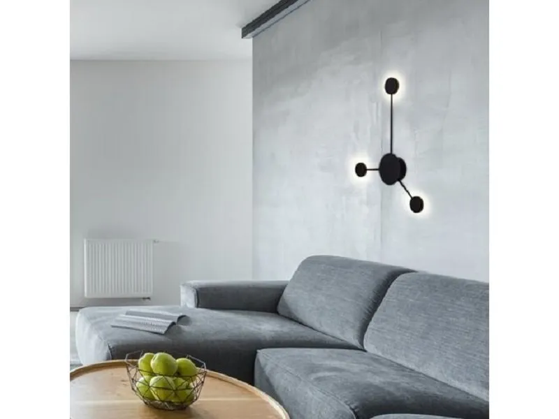 Zidna lampa Amadeo crna 6259