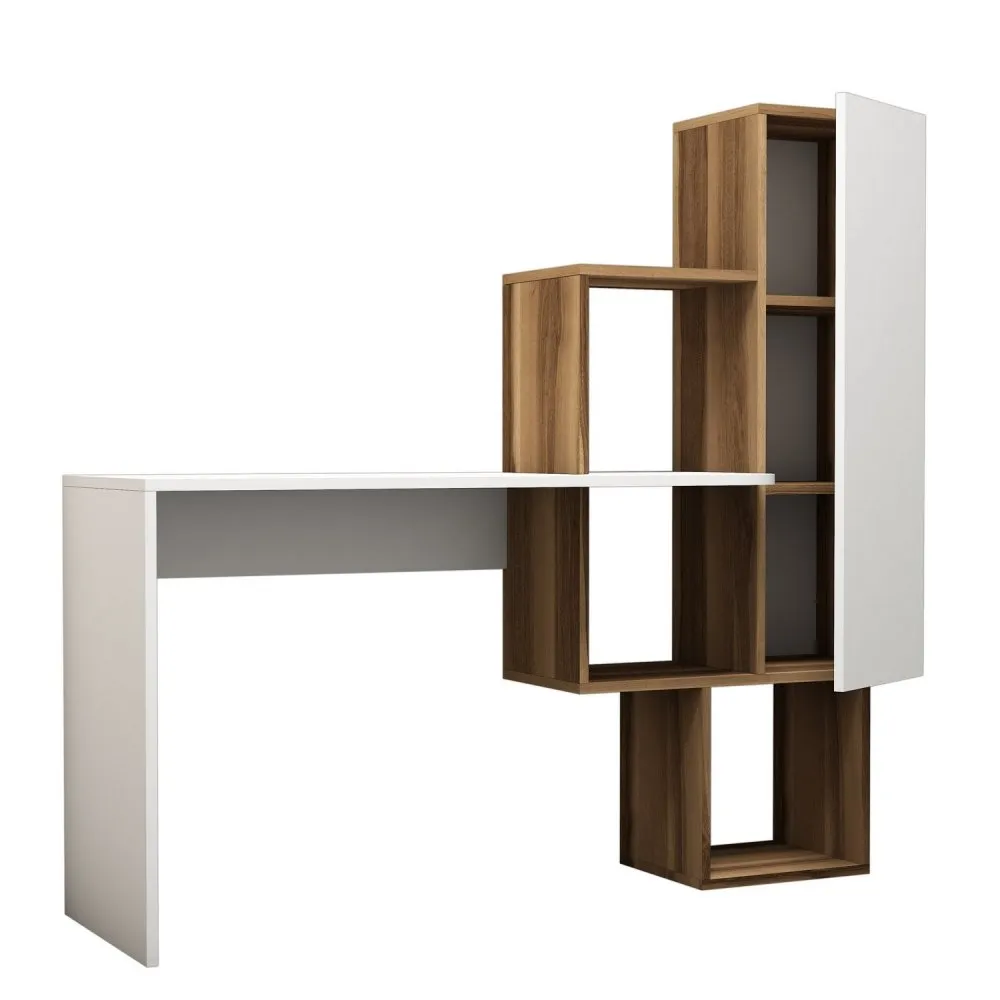 Radni sto Acelya Walnut White