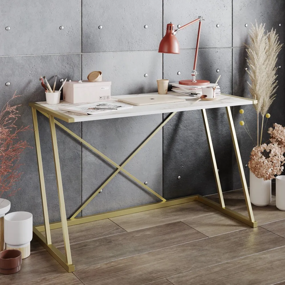 Radni sto Anemon White Gold