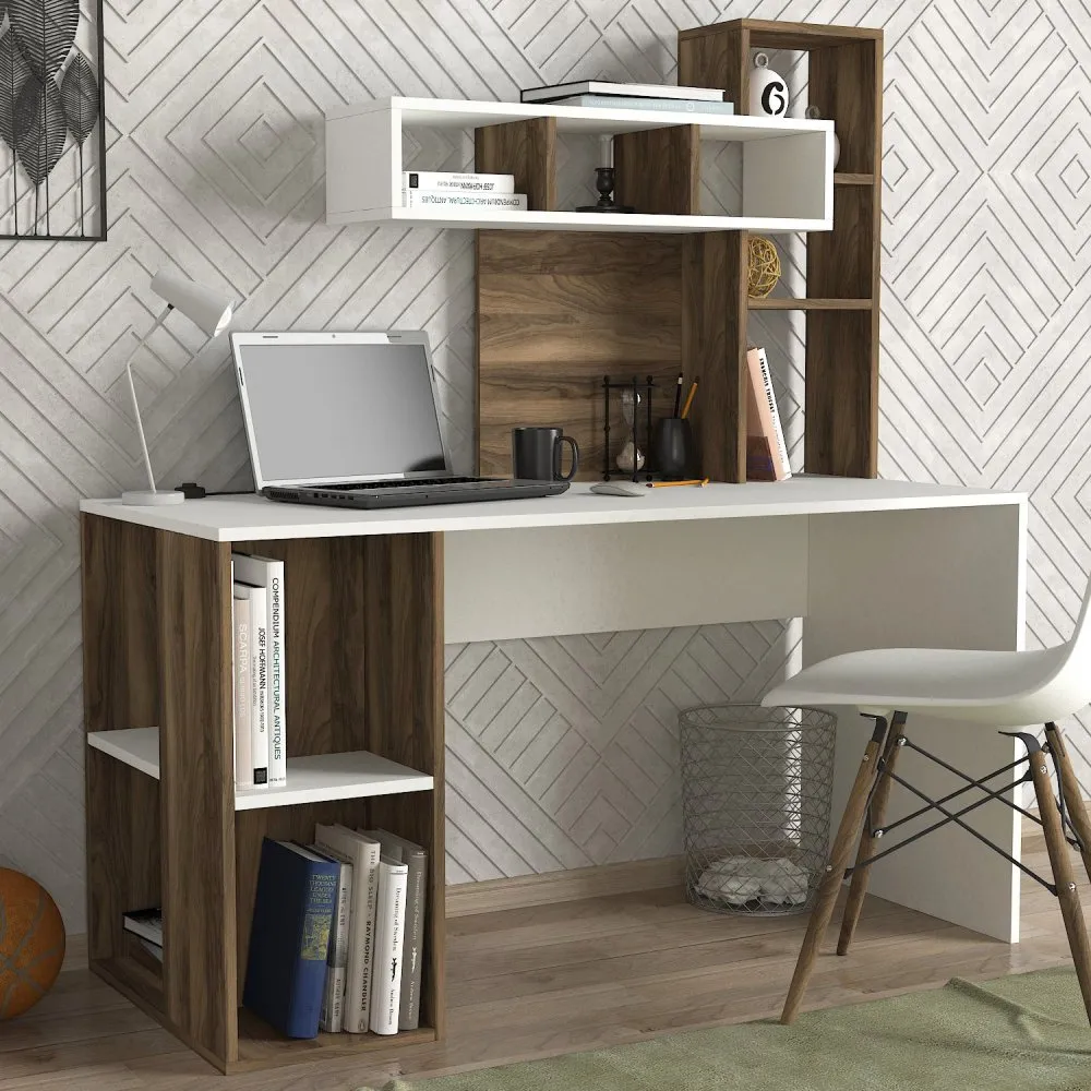 Radni sto Coral White Walnut