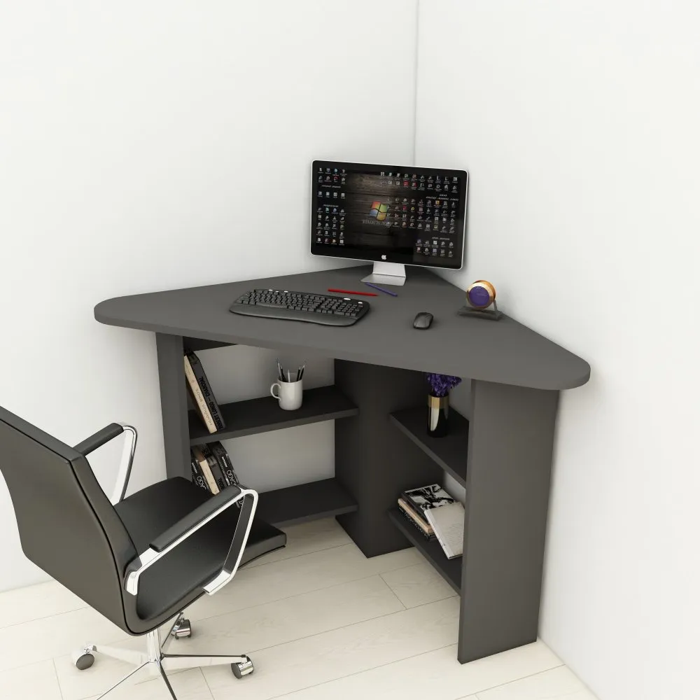 Radni sto Corner Anthracite