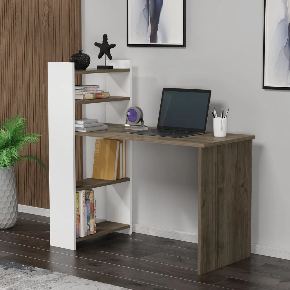 Radni sto Enna Walnut White